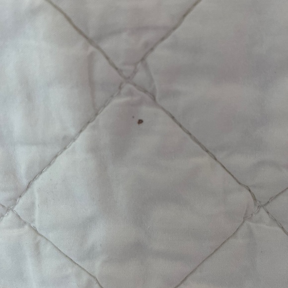 Coyuchi organic white quilted crib mattress pad organic cotton GOTS certified - Picture 5 of 12